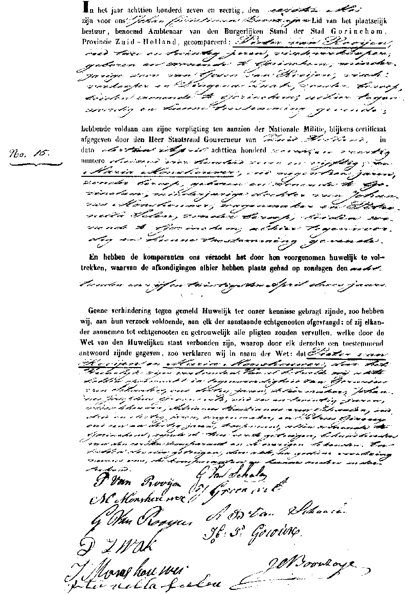 18470501 huw akte 15 Pieter v Rooijen - Maria Monshouwer